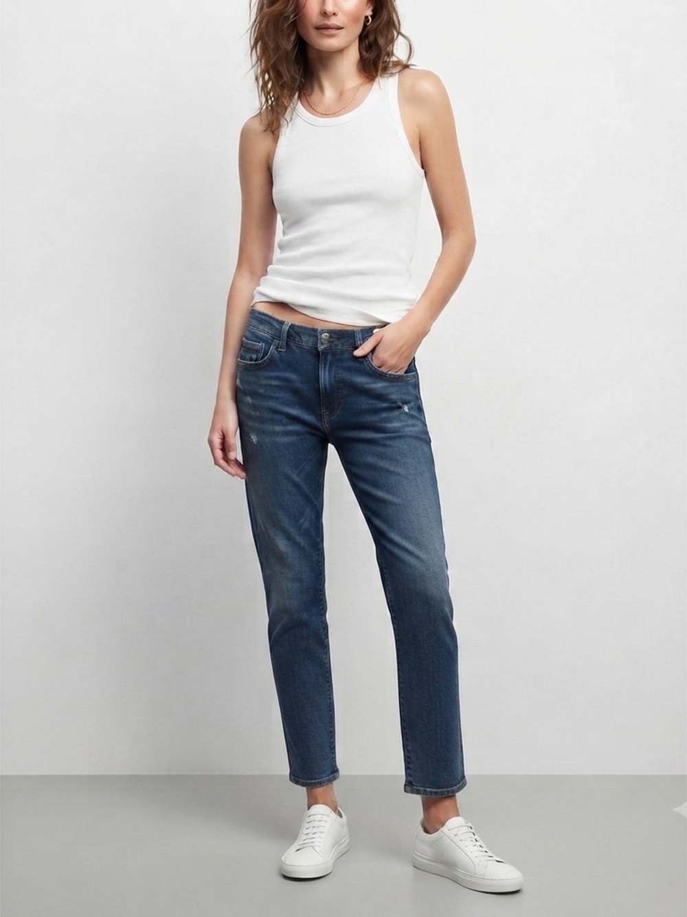 Rag & Bone Dre Low Rise Slim Boyfriend Jean St. Germain Wash 26